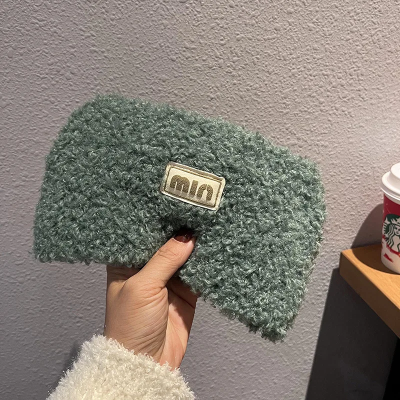 1 قطعة تيدي المخملية محبوك عقال المرأة الخريف والش...