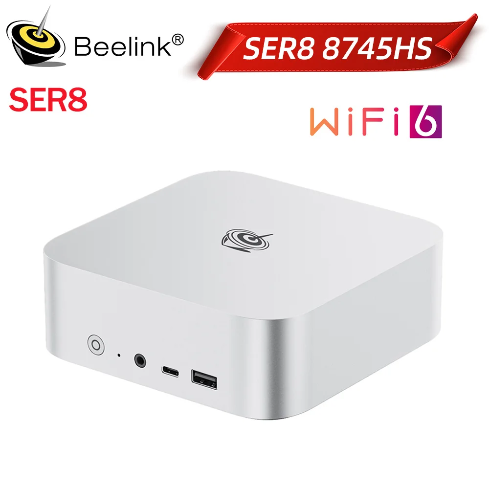 Beelink SER8 AMD Ryzen 7 8745HS Mini PC 24G 32G DDR5 1T NVME