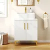 24 Inch Bathroom Vanity with Countertop Sink Combination, Modern Bathroom Storage Vanity Cabinet Set 3