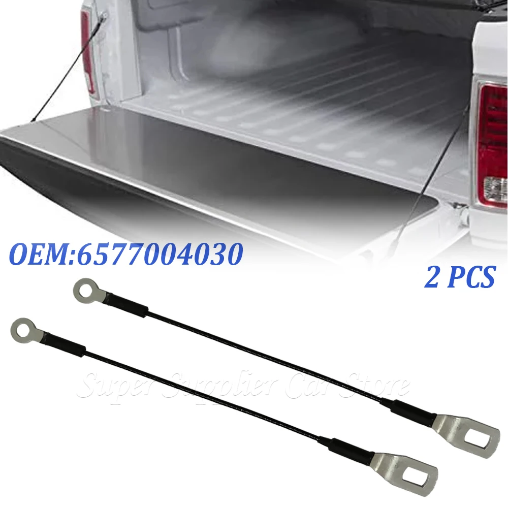 X AUTOHAUX 1 Set Rear Tailgate Cables Lift Gate Support Strap With