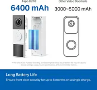 Wireless Smart Video Doorbell Camera with Chime, 2K Resolution, Full Color Night Vision & Spotlights, No Monthly Fee - Image 3