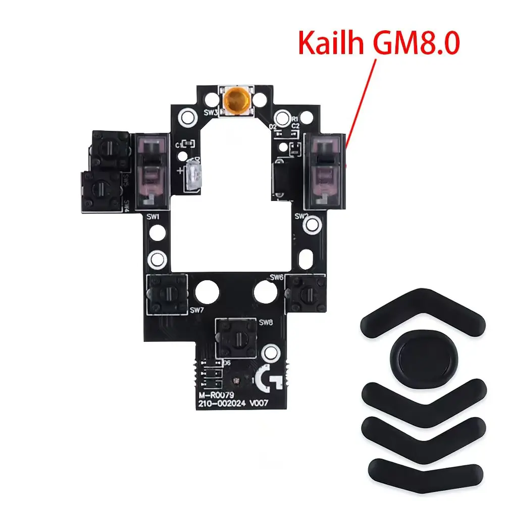 Original replacement micro board Kailth GM8.0 black Mamba micro for Logitech G604 wireless mouse repair spare parts