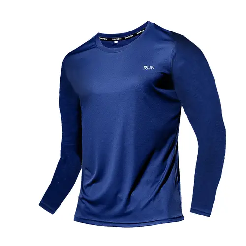 Summer Ice Silk Long Sleeve T-Shirt Men 2023 New Quick Dry Breathable Air Conditioning Outdoor Sun Protection Running Outer Wear - Image 12