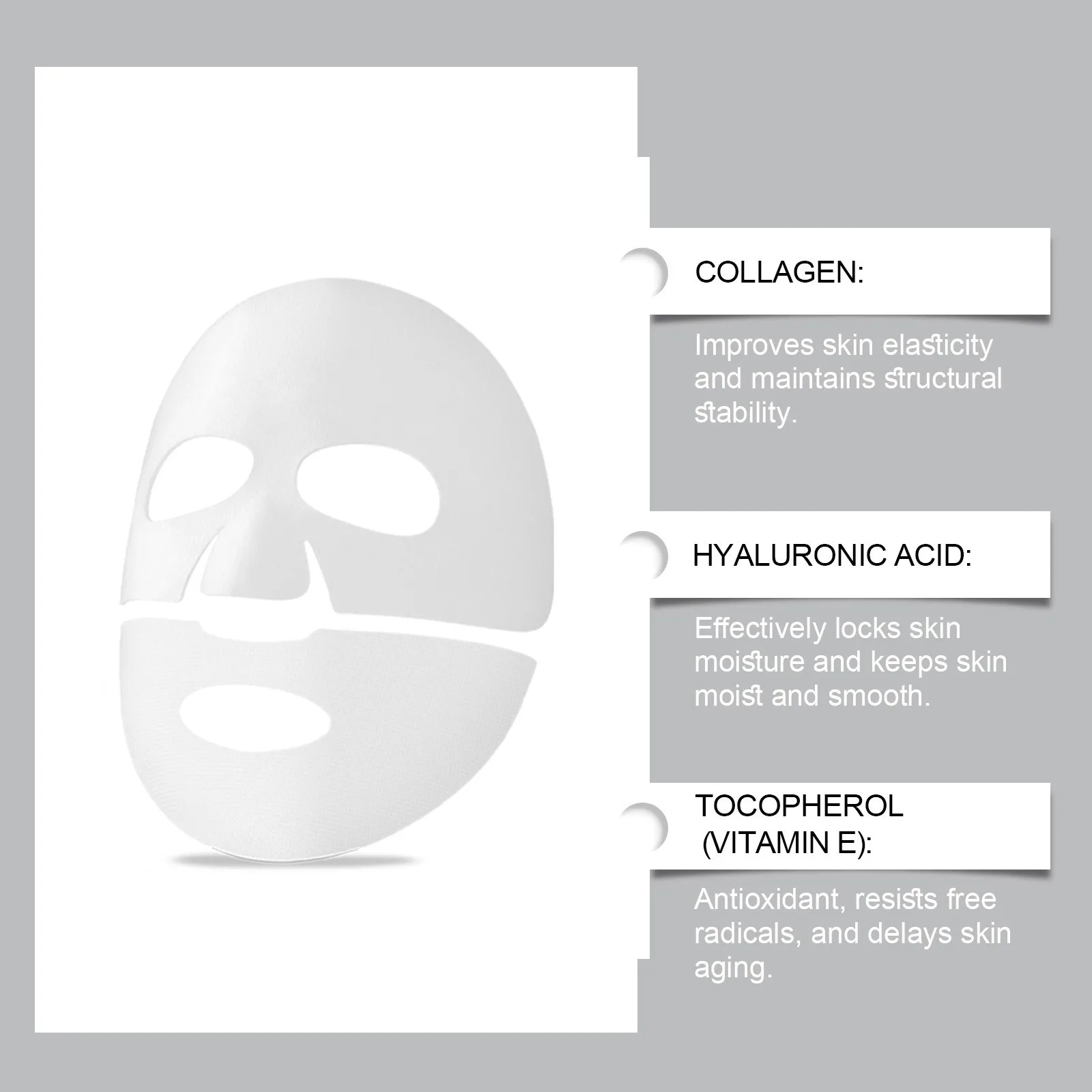 4pcs Bio Collagen True Deep Mask Collagen Mask Overnight Facial Care Collagen Mask Moisturizing Anti-Aging Mask 5