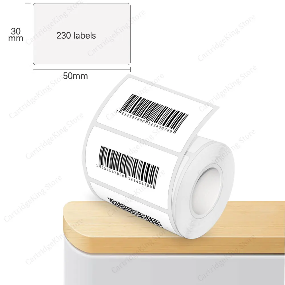 1 piece E210 Thermal Printer Label Sticker 50mmx30mm Self-Adhesive Label  Paper Compatible for Phomemo M110 M200 M220 Label Maker - AliExpress