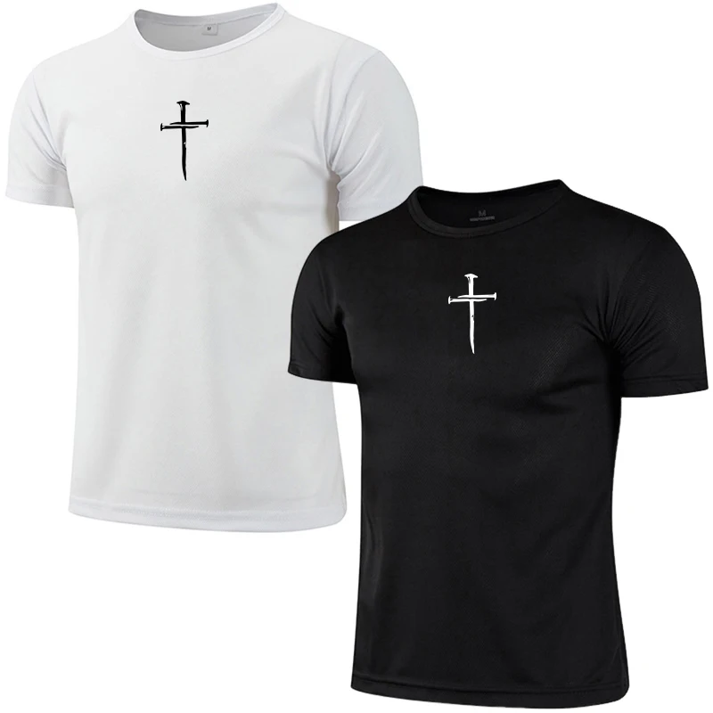 Mens Quick Dry Sports T Shirt Gym Exercise Training