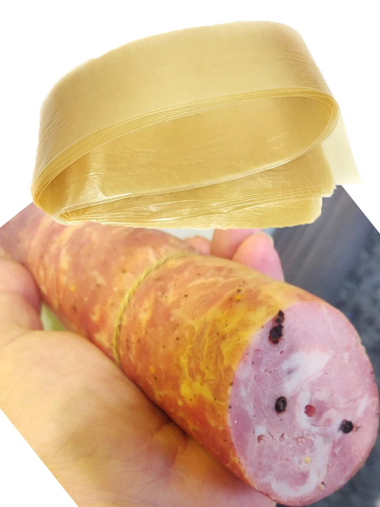 Salami 6pcs/Lot Large Casings for Sausage Salami Each Length 100cm Width 75mm Ham Sausage Packaging Tools Inedible Casings