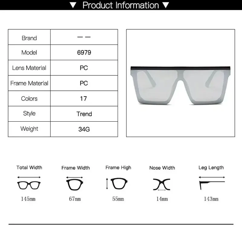 Stylish European & American Fashion Square Frame Women's Sunglasses