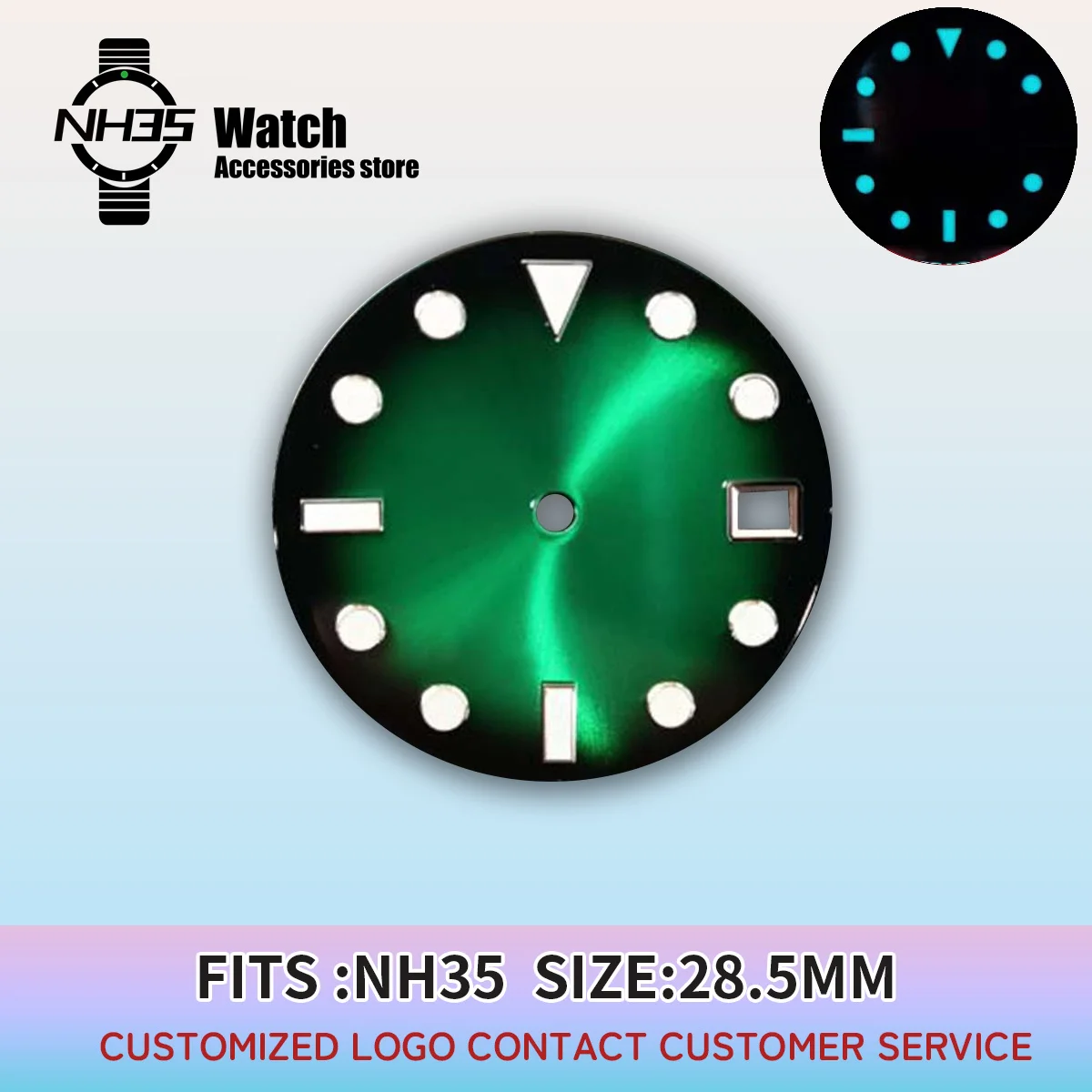 NH35 Dial Face Gradient For Seiko Mods NH35 Movement