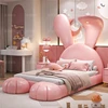 Animal Shape Childrens Double Bed Girls Pretty Light Luxury Bed Kids Princess Cama Infantil Furniture Home 3