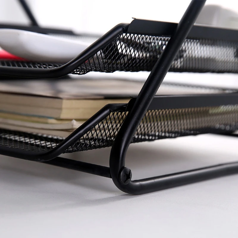Office A4 Paper Desk Organizer Document File Letter Book Brochure Filling Tray Rack Shelf Carrier Metal Wire Mesh Storage Holder storage racks,desk mail organizer