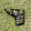 1pc Fashionable Embroidered Golf Putter Cover, Golf Club Head Covers With Dollar Design 3