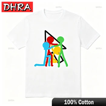 Stickman Alan Becker T Shirt Streetwear Second Coming Chosen One Minimalist Aesthetic Cute Tops Funny Women Men Geek Gamer Tee 1