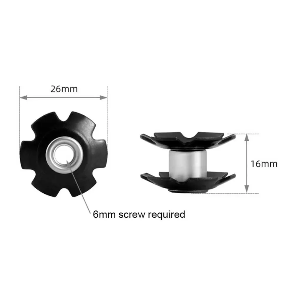 Bicycle Accessories 3pcs Bicycle Front Fork Mount Core Bowl Group Cycling Headset Star Nut Road Bicycle Steer Tube Bike Front Fork Star Nut for Bike