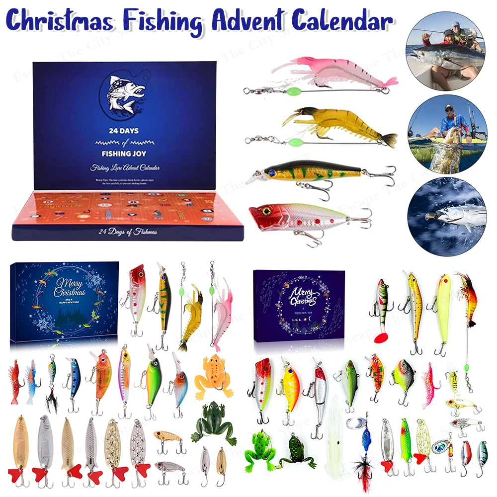 Advent Calendar Fishing Tackle Set Christmas Creative Fishing Lure