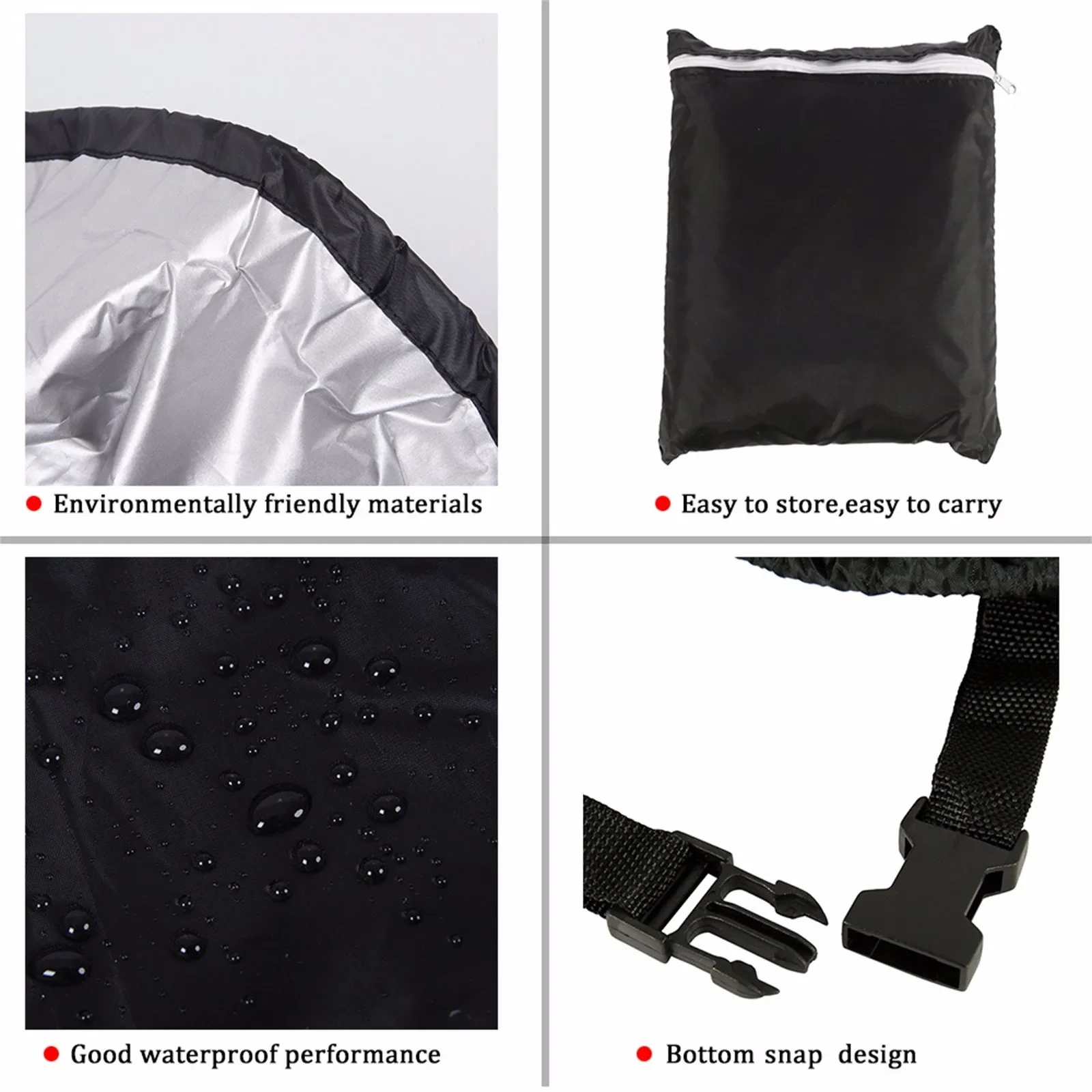 Lawn Mower Cover 210D Upgrade Premium Heavy Duty Oxford Push Mower Cover With Dustproof&Waterproof , Bag For Universal Fit Size 4