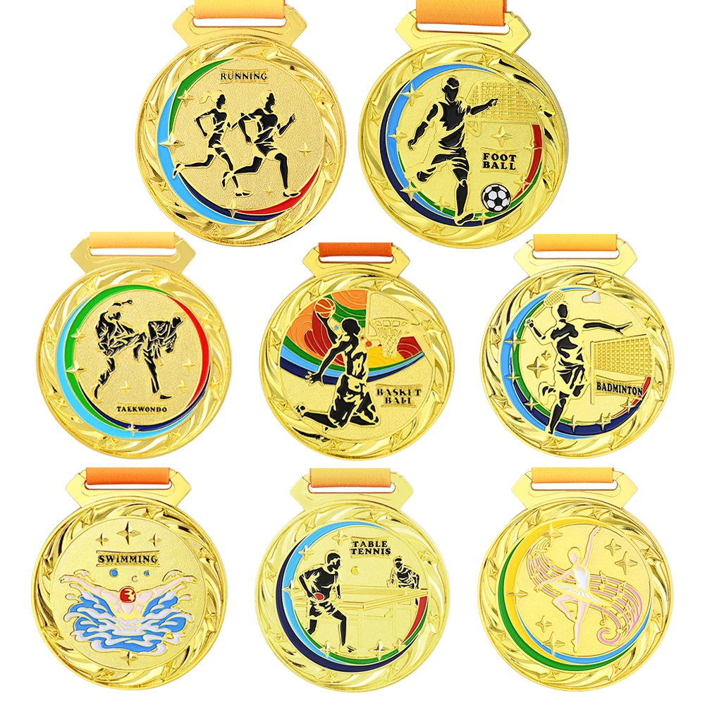 Tanio 1Pc Medal sportowy niestandardowe puste medale dla sklep