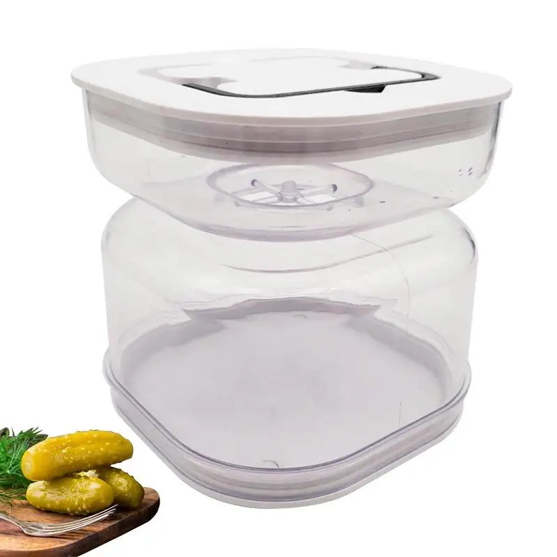 

Sealed Pickle Jar pickle Storage Container Kimchi Jar Wet Dispenser Pickle Hourglass Jar Food Container for Storing Pickles