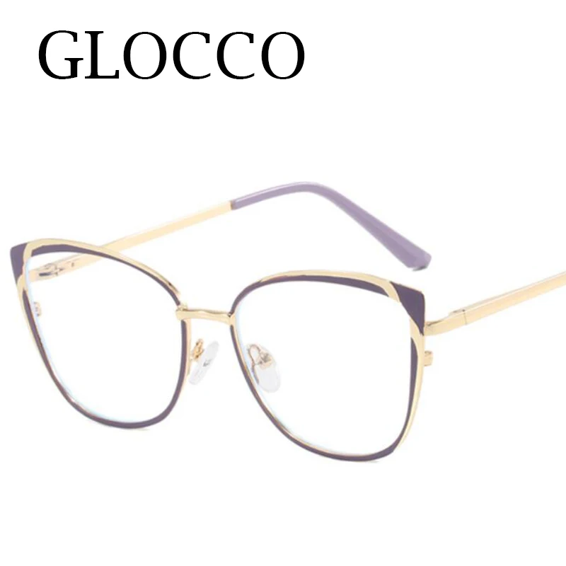 Brand Designer Retro Lady Cat Eye Myopia Glasses Women Fashion Metal Frame Anti Blue Light Computer Eyewear Graduation Glasses 5