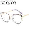 Brand Designer Retro Lady Cat Eye Myopia Glasses Women Fashion Metal Frame Anti Blue Light Computer Eyewear Graduation Glasses 5