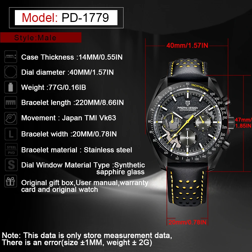 Pagani Design PD-1779 Quartz Watch thumbnail 6