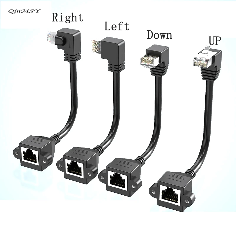 직각 Cat6 이더넷 케이블 RJ45 90도 UTP 네트워크 패치 코드 (노트북, 라우터, TV 박스, Cat6a 랜 케이블용)