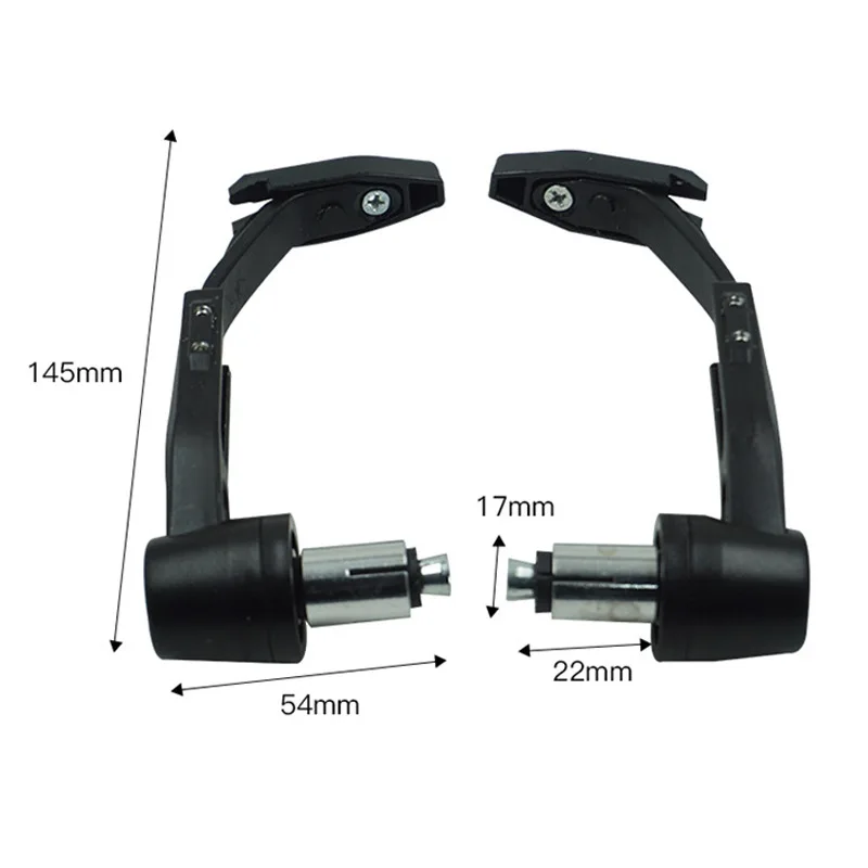 길이 조절 가능 범용 22mm 7/8인치 핸들바 보호대 브레이크 레버 가드 (오토바이, 스쿠터, ATV, 산악 자전거 핸드 가드용)