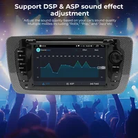 Autoradio 7 pouces IPS écran tactile sans fil Carplay Android Auto filaire pour Seat Ibiza 6j 2009-2013 DSP GPS lecteur multimédia de voiture 4