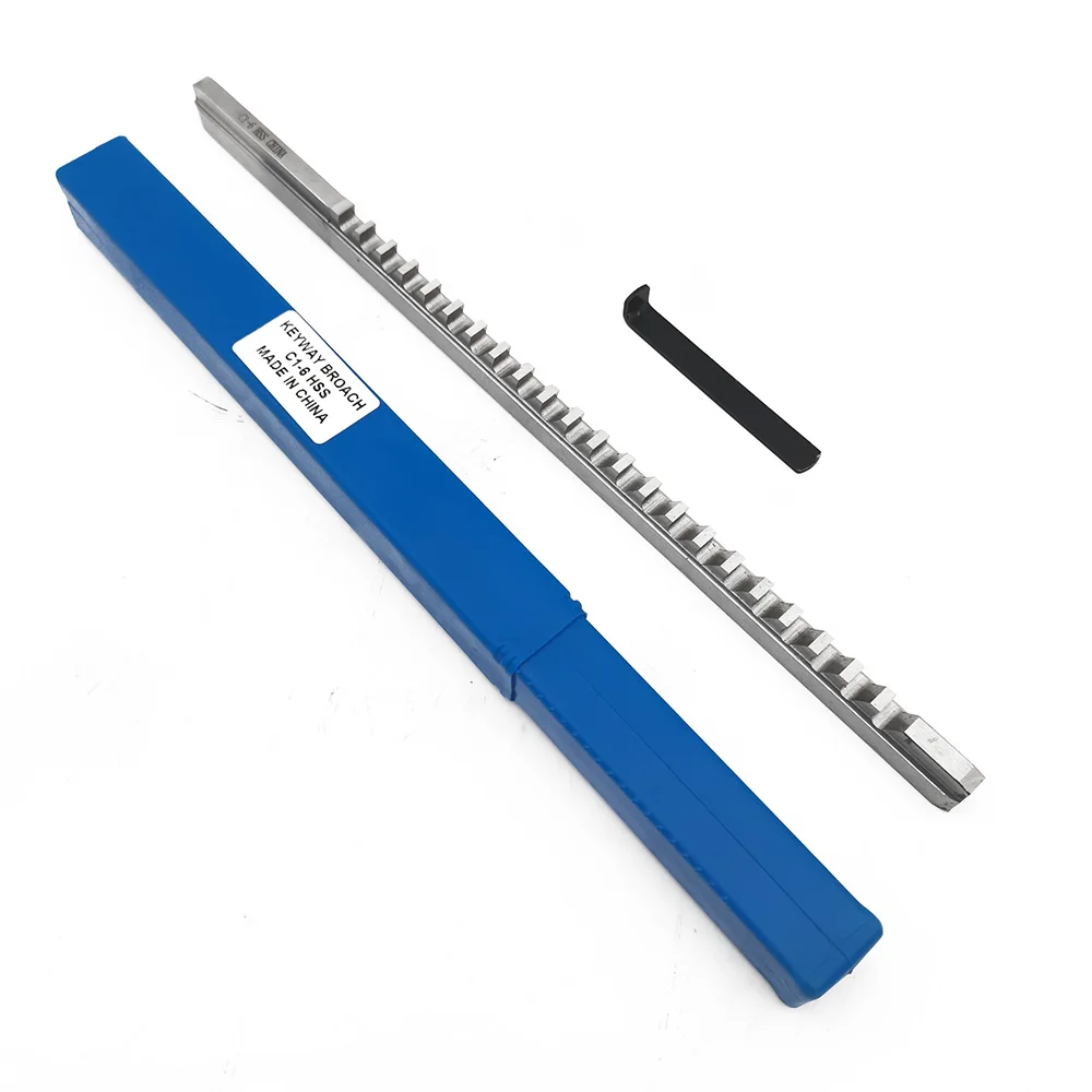 Push-Type Keyway Broach 6mm C1 Metric Size Broaches Broaching Tools for CNC Router Tool for CNC Router Metalworking keyway broach tools