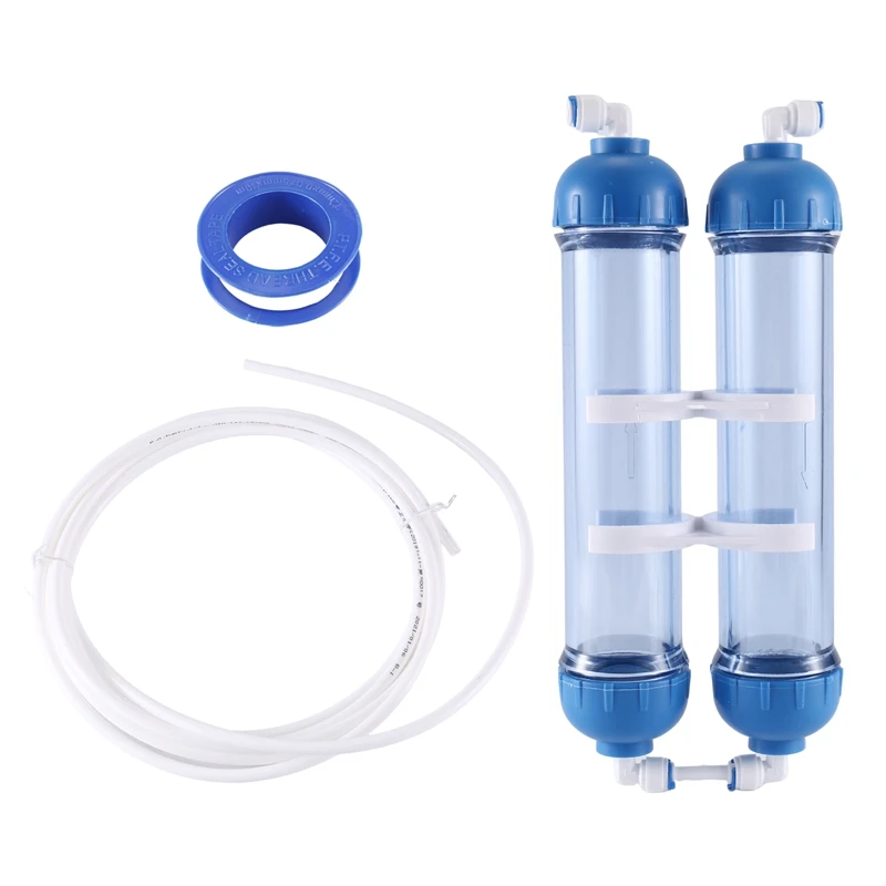 

Water Filter 2Pcs T33 Cartridge Housing Diy T33 Shell Filter Bottle 4Pcs Fittings Water Purifier For Reverse Osmosis System