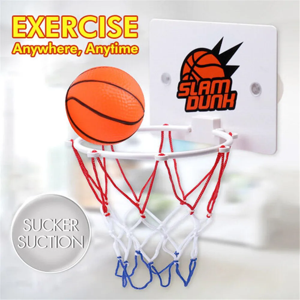 

Indoor Basketball Hoop Educational Easy Installation Fitness Exercise Funny Game Durable Material Plastic Basketball Backboard