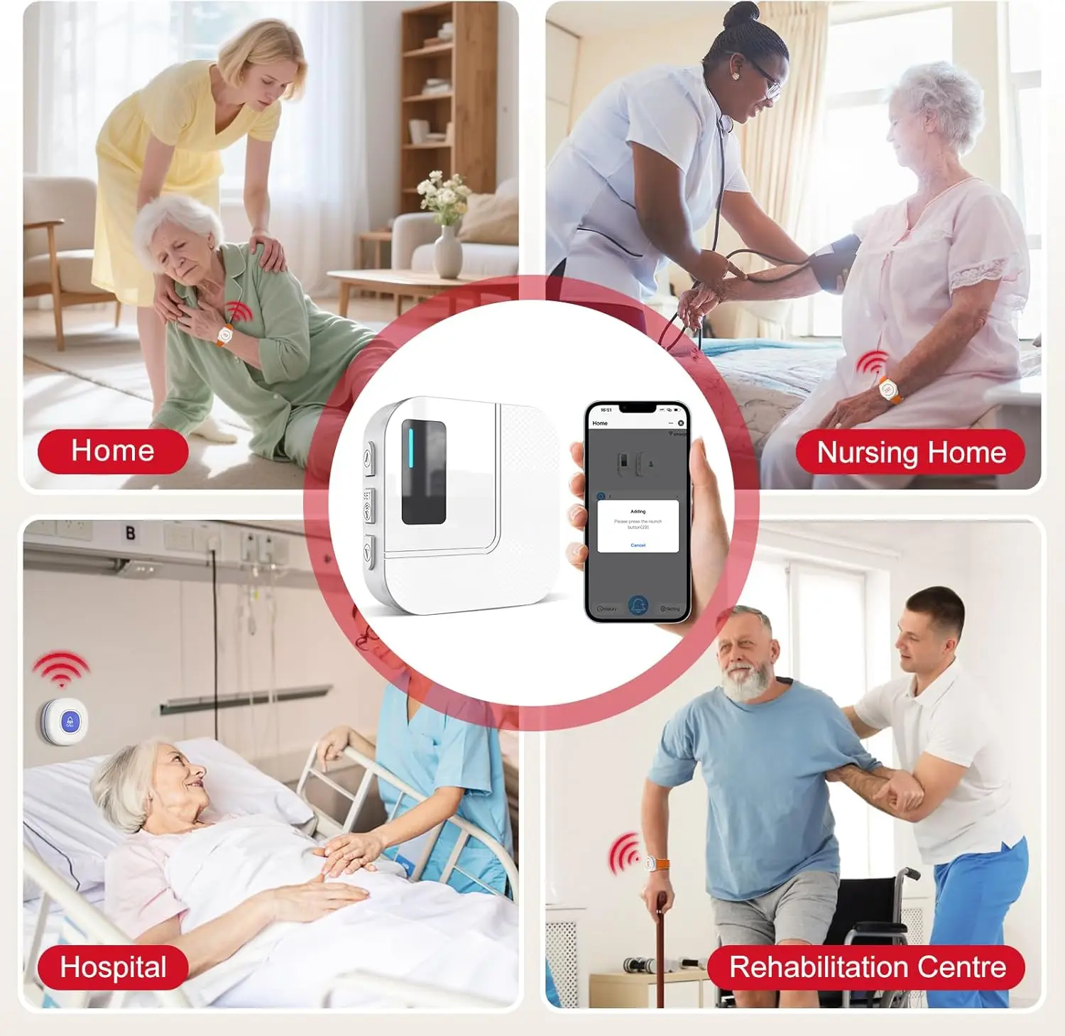 Configuración del buscapersonas en el entorno del hogar