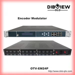 OTV-EM24P многоканальный HD H.264 кодировщик с входом HDMI до 24 каналов для DVBC T/ATSC/ISDB-T/Tb 8/16RF выходной модулятор