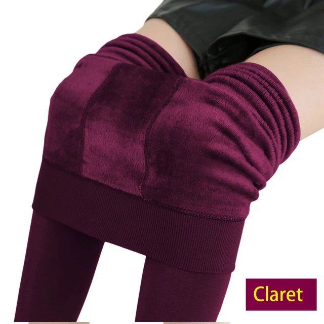 Womens Winter Leggings High Waist Fleece Warm  Women Winter Velvet Warm  Leggings - Leggings - Aliexpress