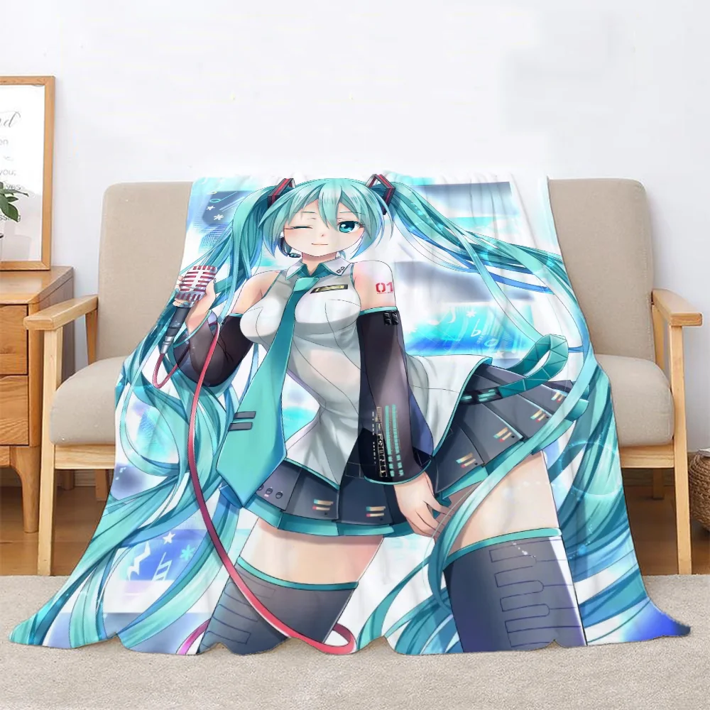 고품질 소재와 섬세한 디자인의 실용적이면서도 심미적인 Hatsune M-Miku 담요