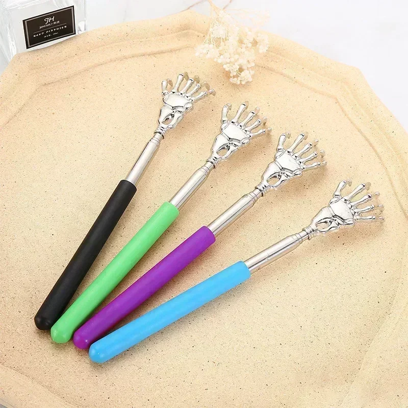 Back Scratchers Retractable Rake Massage Tool Telescopic Scratching Backscratcher Extendable Massage Claw for Back Scraper Massage Relax Back Scratcher Relieve Anti-itch Tool