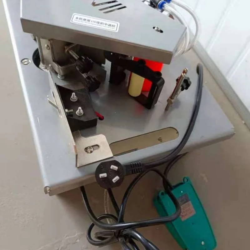 800W 220V Wood Manual Edge Banding Machine Double Side Gluing Portable PVC Edge Bander Woodworking Banding Machine