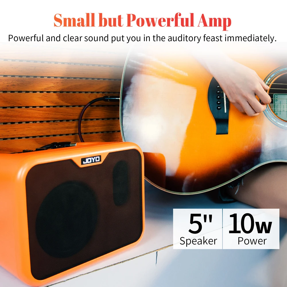 MA-10 Mini Guitar Bass Amplifier 10W Electric Guitar Speaker Gain/Tone Controls