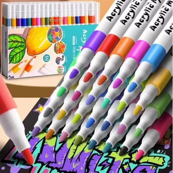 12-60 Colors Acrylic Marker Set 1