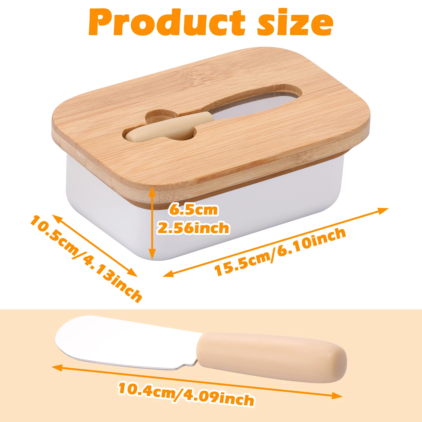 Butter Dish With Cover Metal Butter Fresh-keeping Box With Cutter Slicer Reusable Container Kitchen Cheese Storage Box