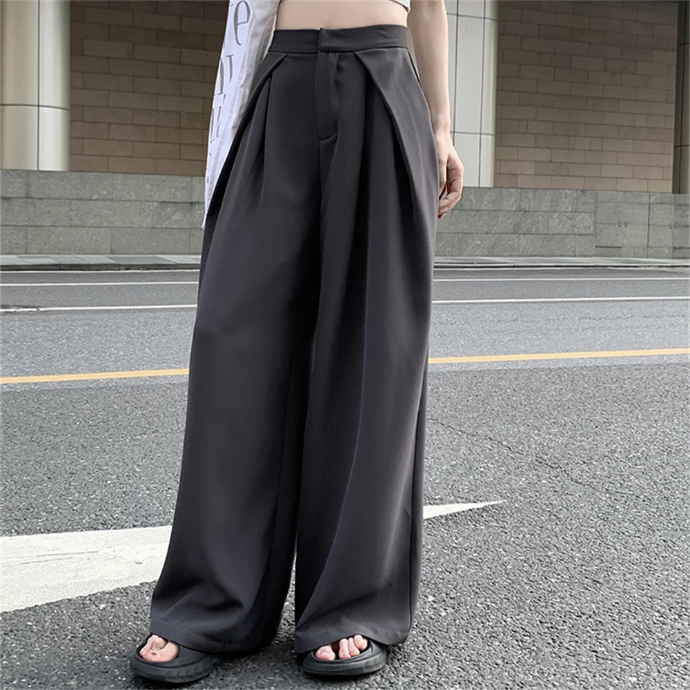 

Alien Kitty High Street OL Trousers Women Wide Leg Loose 2023 Chic Office Lady Summer Casual All Match Solid Work Wear Pants