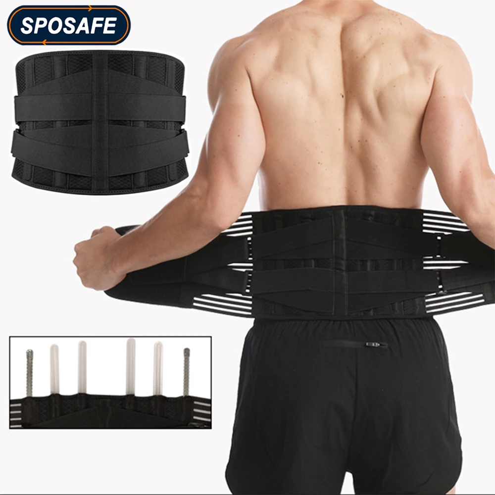 Back Brace for Men Women Lower Back Pain Relief with 7 Stays and Removable  Lumbar Pad - Lumbar Braces for Sciatica Scoliosis