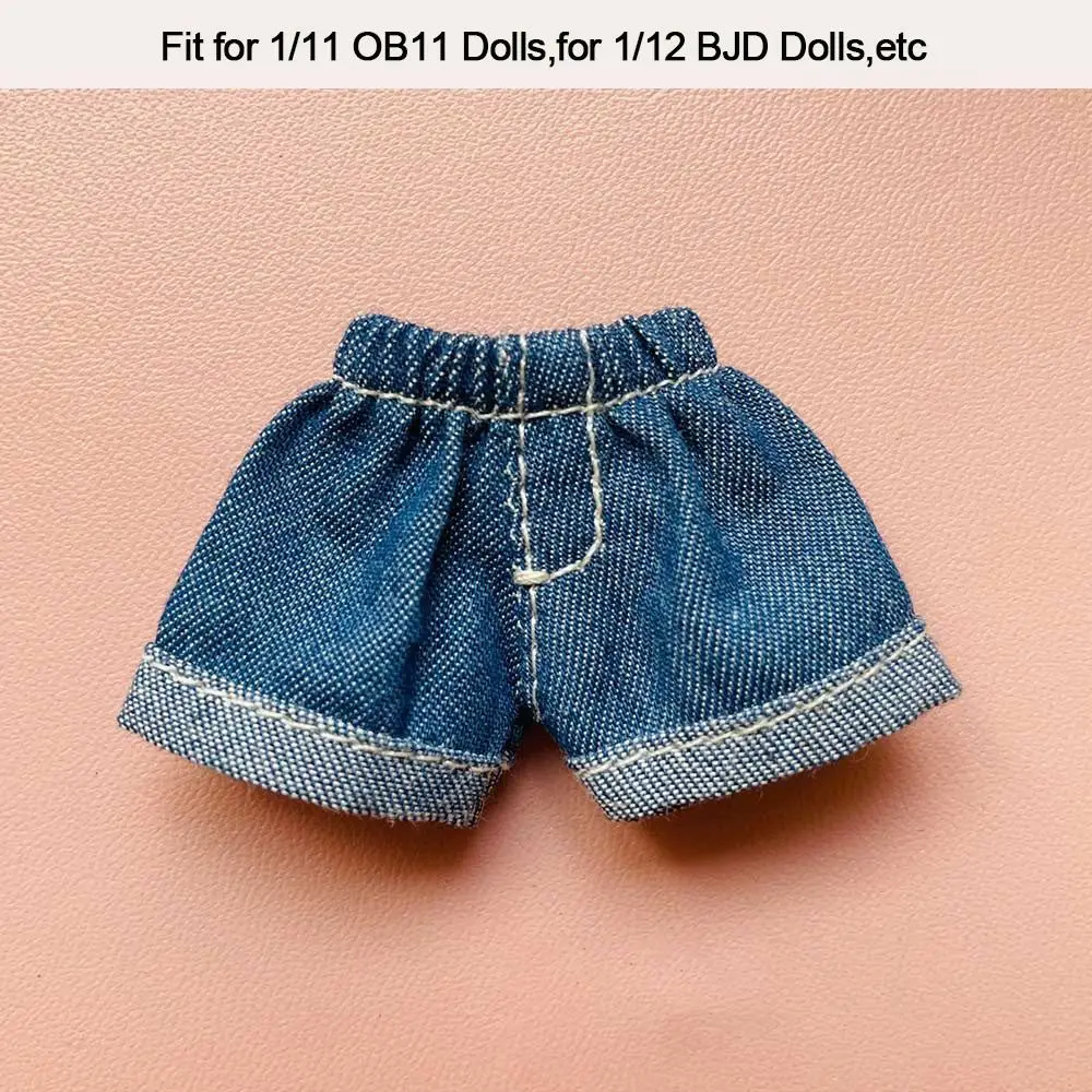 High Quality For 1/12 BJD Dolls For 1/11OB11 Dolls Dolls Wear Shorts  Jeans Shorts Handmade  Shorts  Clothes