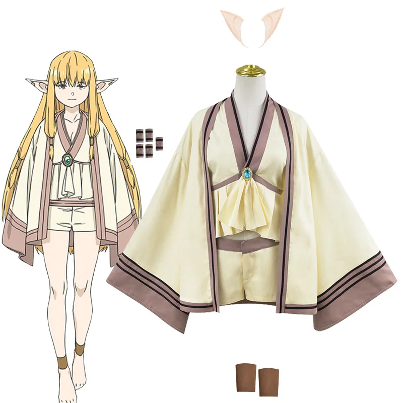

Серия Frieren костюмы для косплея Frieren: Beyond Journey's End Elf Magician Clothing для аниме-выставок одежда для эльфа на Хэллоуин
