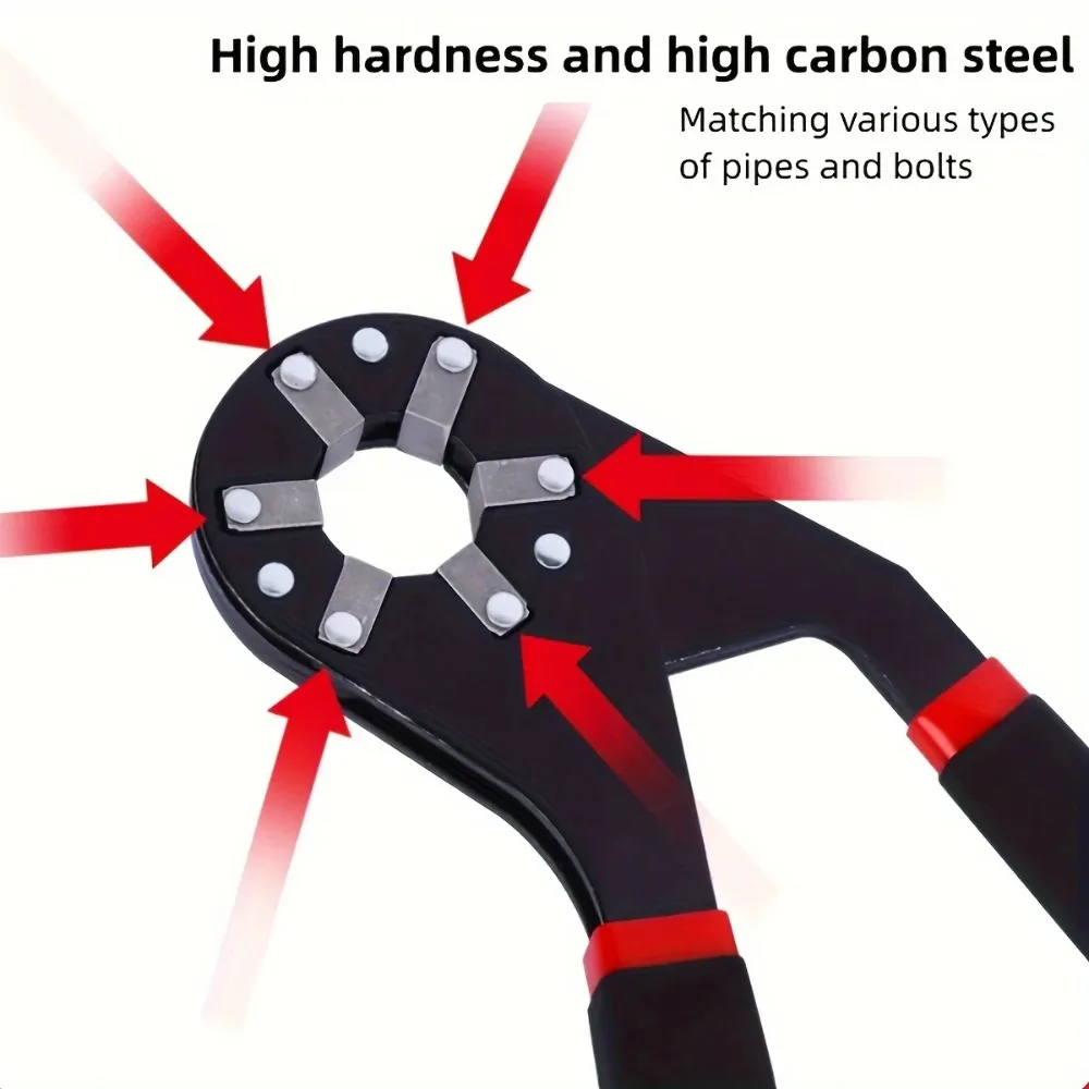 Multi-Function 6/8-Inch Hex Wrench Adjustable Handheld Hex Wrench Manual Repair Tool