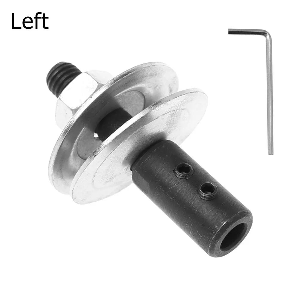 1 Set Steel Spindle Adapter Left/ Right For Grinding Polishing Shaft Motor Bench Grinder 8x12x62mm Power Tool Accessories 6 inch wire wheel brush stainless steel for bench grinder polishing deburring rust