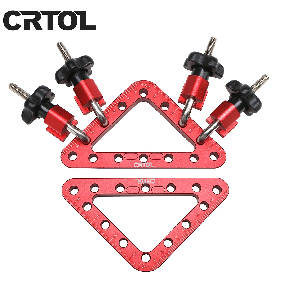 

CRTOL Aluminum Alloy Corner Clamp 160mm 90 Degree Right Angle Splicing Board Positioning Panel Fixed Clip Woodworking