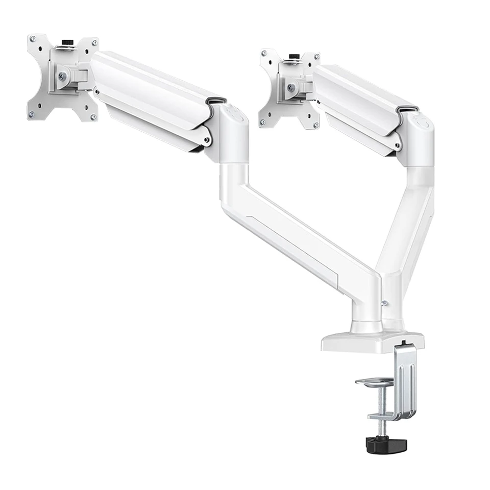 Adjustable Dual Monitor Stand Desk Mount Clamp