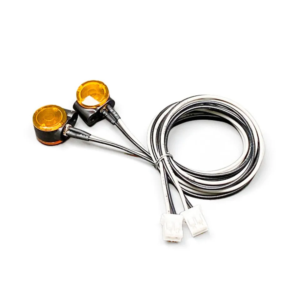 LED 2.2-3V マーカーランプ プラスチックヘッドライト 1ペア DIY