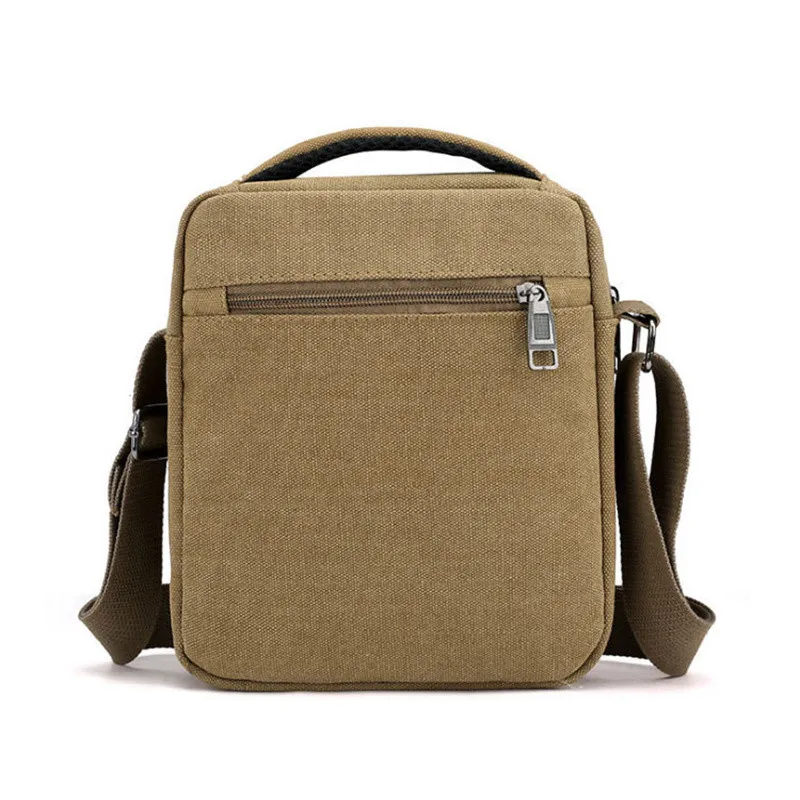 Bolso de hombro de lona de estilo coreano para hombre, bandolera de viaje de ocio al aire libre, portátil, nuevo